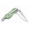 Green Aluminum Handle Camping Folding Clasp Knife