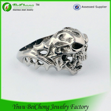 Neue Design Skull Metall O-Ring Schmuck