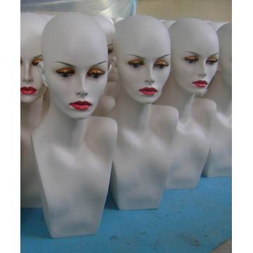 Hot Fiberglass Mannequin Head GRP Wig Mannequin Head Display Mannequin Head