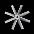 8 Blades Impulsor de ventilador de alumínio para compressor de ar