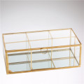 Grid Jewelry Tray Show case Display Storage Glass Geometric Terrarium