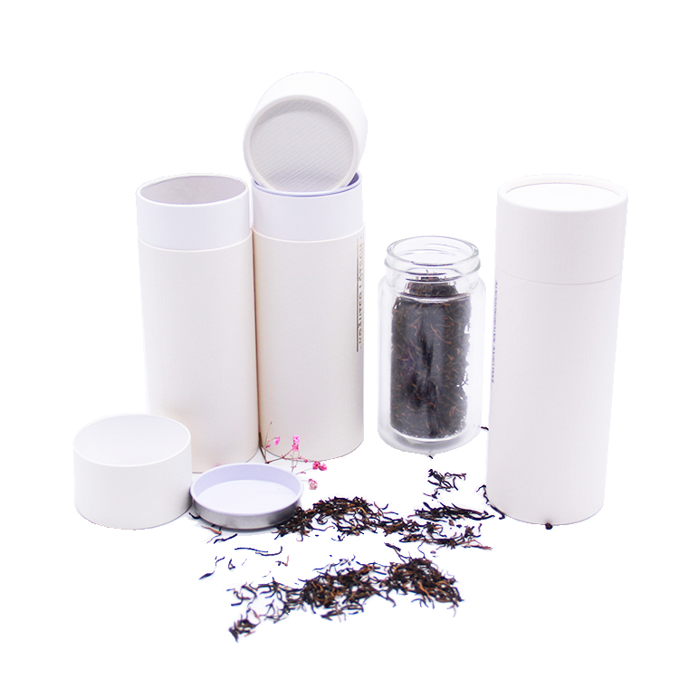 Customized tea gift box with circular double-layer lid Customized tea gift box with circular double-layer lid