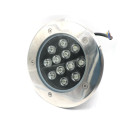 12W Branco Quente Branco Fresco RGB Cor LED Luz Subterrânea / LED Inground Light Exterior