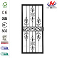 409 Series Spanish Lace Steel Black Prehung Security Door