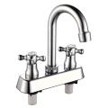 Chrome Plated Double Handle Basin ABS Faucet