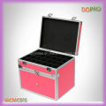 Profesional de color rosa Portable Nail Art Tool Box con divisores (SACMC015)