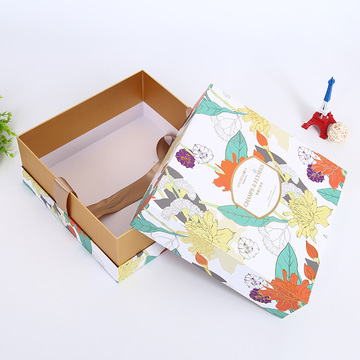 Colorful Printed Socks Box Packaging With Lid