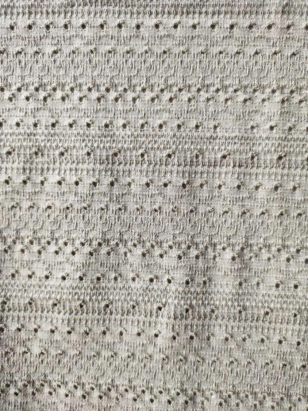 Cotton Poly Jacquard