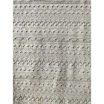 Cotton Poly Jacquard With holes