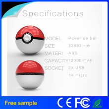 Móvil Juego Cosplay Pokemon Go Pokeball 12000 mAh Cargador Rápido de Telefonía Carga de Energía Figura Cargador Banco