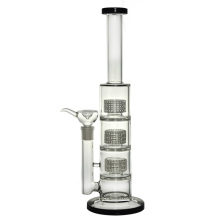 3 Layer Filters Straight Hookah Glass Smoking Water Pipe (ES-GB-457)