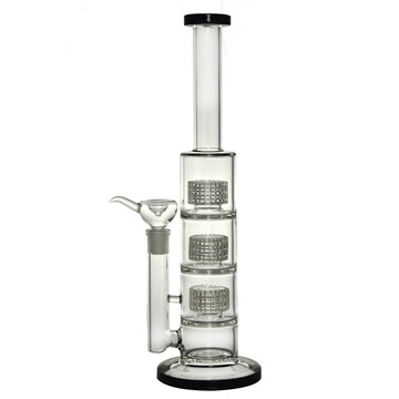 3 Layer-Filter Straight Hookah Glass Rauchen Wasserpfeife (ES-GB-457)