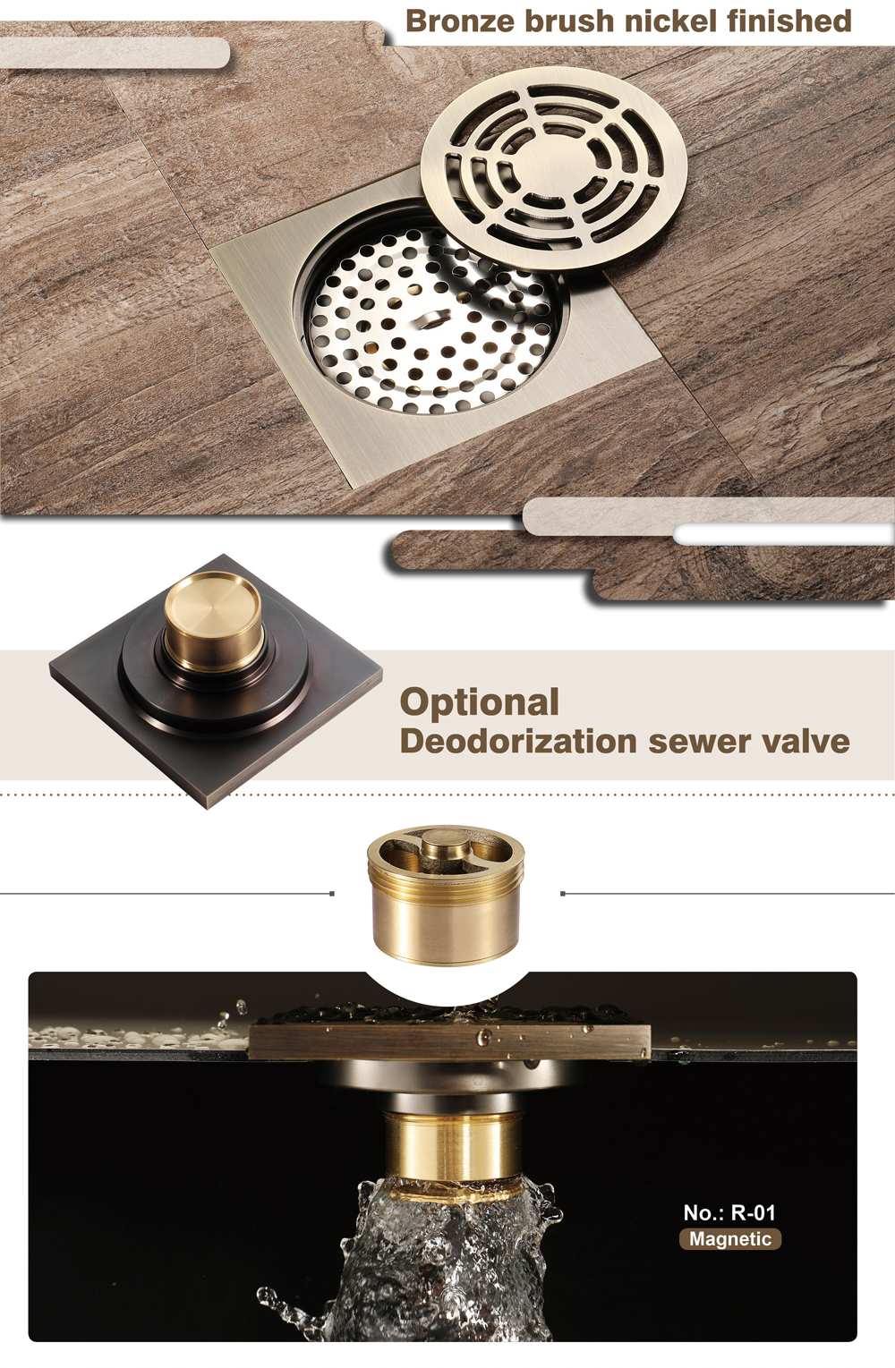 Brass Floor Drain