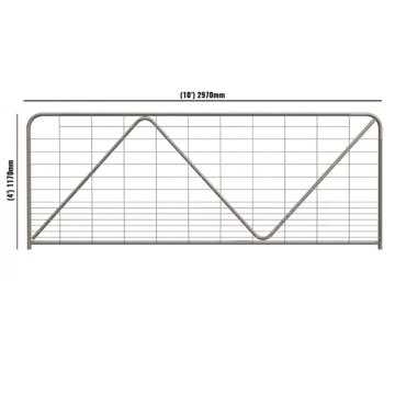 Welded Mesh Steel Farm fence with N brace