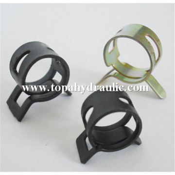 Black steel spring hose clamps