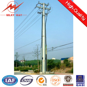 Poste eléctrico de la Octogonal eléctrica de 69kV ASTM A123 seguridad Factor 1.2