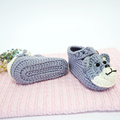 New Born Casual Design knitting baby booties