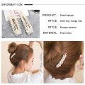 LADES 4 Pack Pearl Hair Clip Hair Accessories