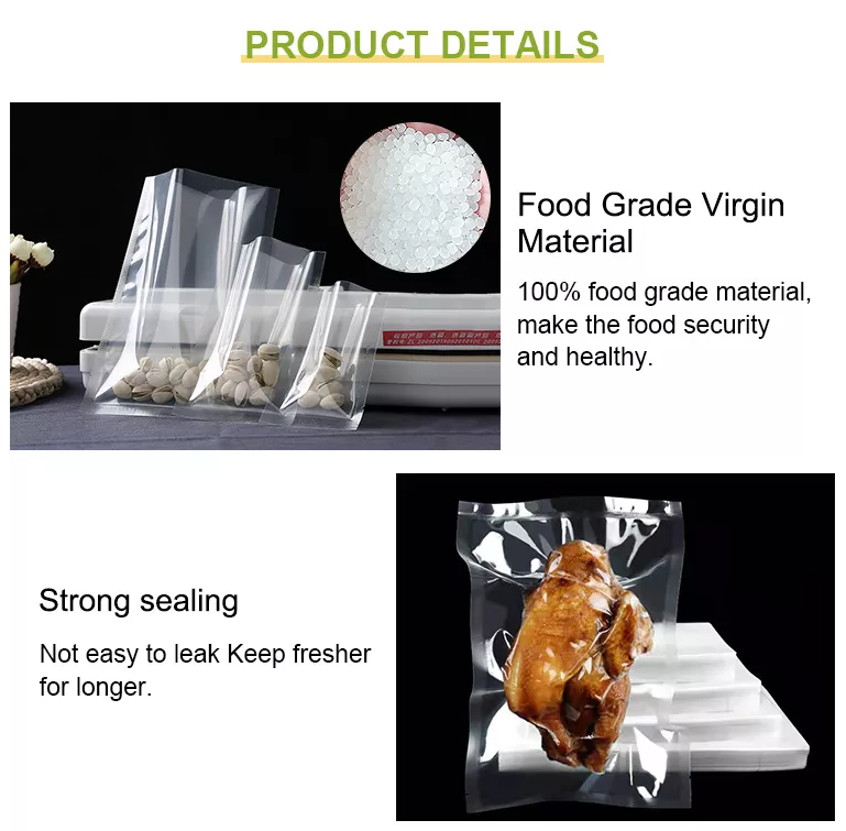 Vacuum packaging Bag Plastic Vacuum Sealer Bag Vacuum packaging Bag Plastic Vacuum Sealer Bag