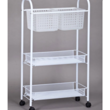 Non-rusting bathroom storage trolley