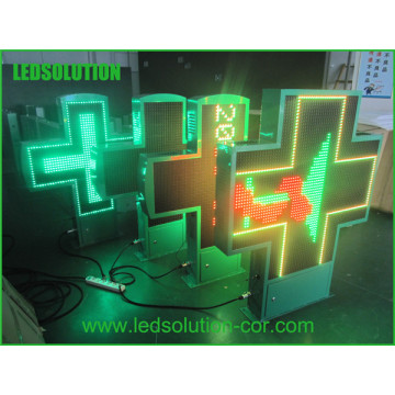 P16 Double Face Full Color Outdoor Pharmacy LED Cross Screen