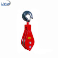 Pulley block triple wheel pulley block with hook