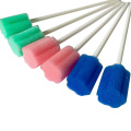 Disposable medical sponge stick foam oral swab