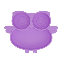 100% Food Grade Owl Silicone Suction Plate