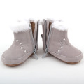 Nuevos zapatos de invierno de piel auténtica para bebé
