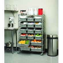 Metal Chrome Restaurant Cuisine Wire Storage Shelving Rack