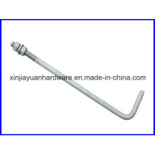 Galvanisé L Type / Pigtail Foundation Bolt for Construction