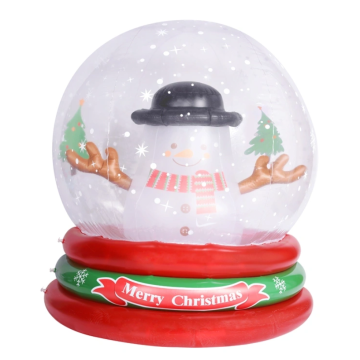 Bola de cristal inflable para la decoración navideña