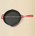 Preseasoned Enamel Cast Iron Frypan Dia 24cm