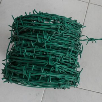 PVC Coated Double Strand Barbed Wire Fence