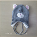 Kids fleece lining knitted hat