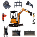 2022 Nouveau moteur diesel Micro Digger Mini Bagger Mini Excavator 1900kgs avec certificat CE