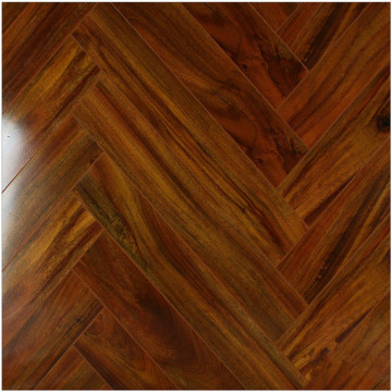 Piso laminado absorvente do som do bordo do espelho do agregado familiar 12.3mm