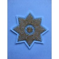 crystal handmade flower beaded star embroidery patches