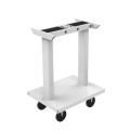 Height Adjustable Hospital Food Bed Table With Wheel