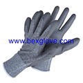 13 Gauge Nylon / Baumwolle / Spandex Liner, PU Coated Handschuh