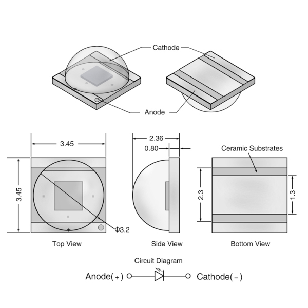 Aluminum Led 3w Circuit Board Jpg