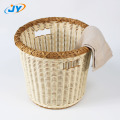 Washable plastic round rattan laundry basket