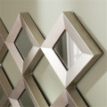 Wholesale American Style Diamond Shaped Framed Wall Mirror for Home Decorations