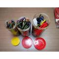 Plastic Jar Packing 25pcs Elastic Octopus Rope