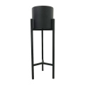 Flower Shop Display Rack Living Room Black Tall Planter Shelf Stand Artificial Small Wholesale Iron Metal Flower Pots