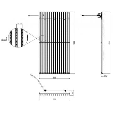 Outdoor led video media facade screen