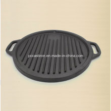 Preseasoned Cast Iron Grinder Grill pour cuisine au steak