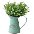 Shabby Chic Metal Jug Vase Pitcher