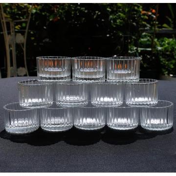 Luxury Clear Empty Matte Elegant Glass Candle Jars