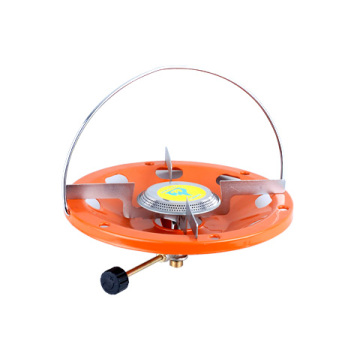 orange outdoor gas stove